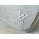 𝐋𝐎𝐔𝐈𝐒𝐕𝐔𝐈𝐓𝐓𝐎𝐍 M82281 Grey green full leather men's bag and messenger bag series